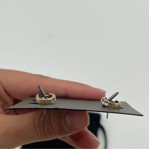 ~All Saints Mini Huggie & Stud Earrings Set NWT Bundle - Picture 4 of 5